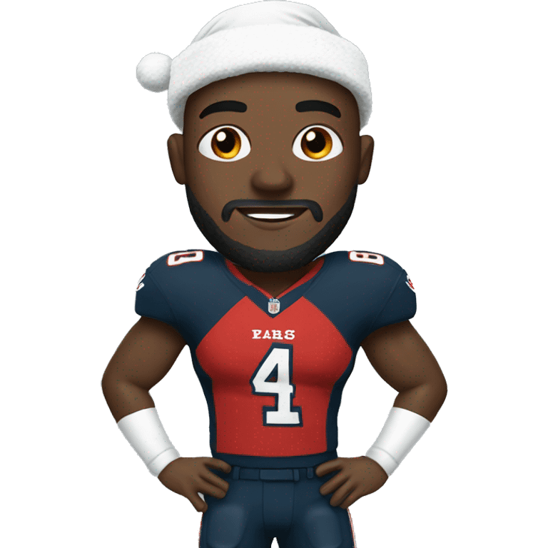 NFL player with a Christmas outfit  emoji