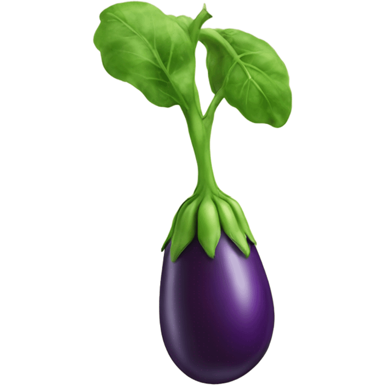 eggplant inside pea emoji