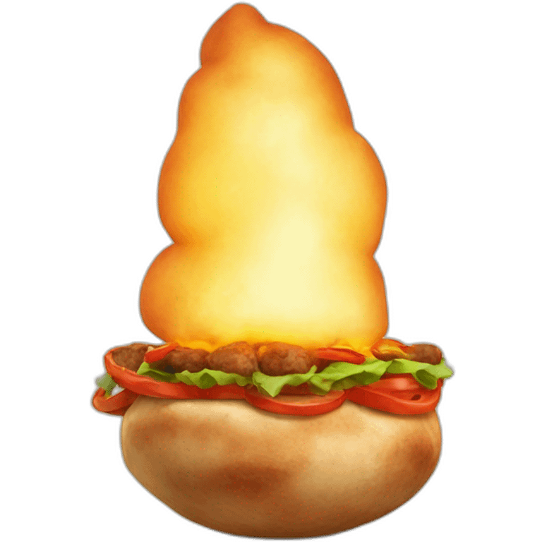 kebab out of aladin's lamp emoji