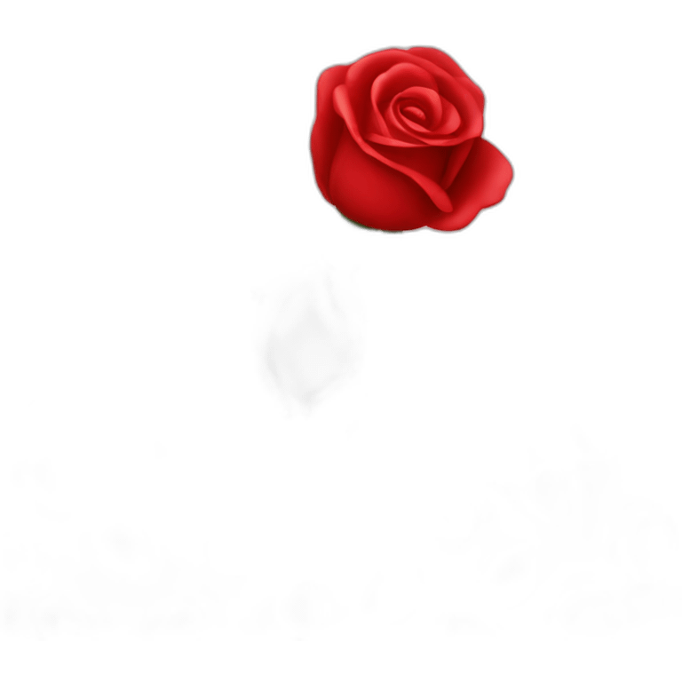 Red petal dropping rose emoji