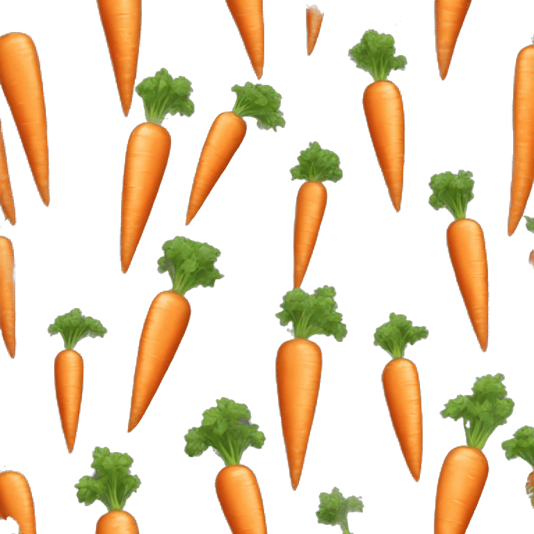 Realistic carrot isolated.  emoji