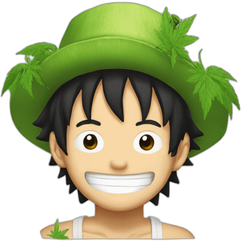 weed joint luffy emoji