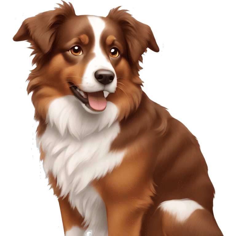 red australian shepherd  emoji