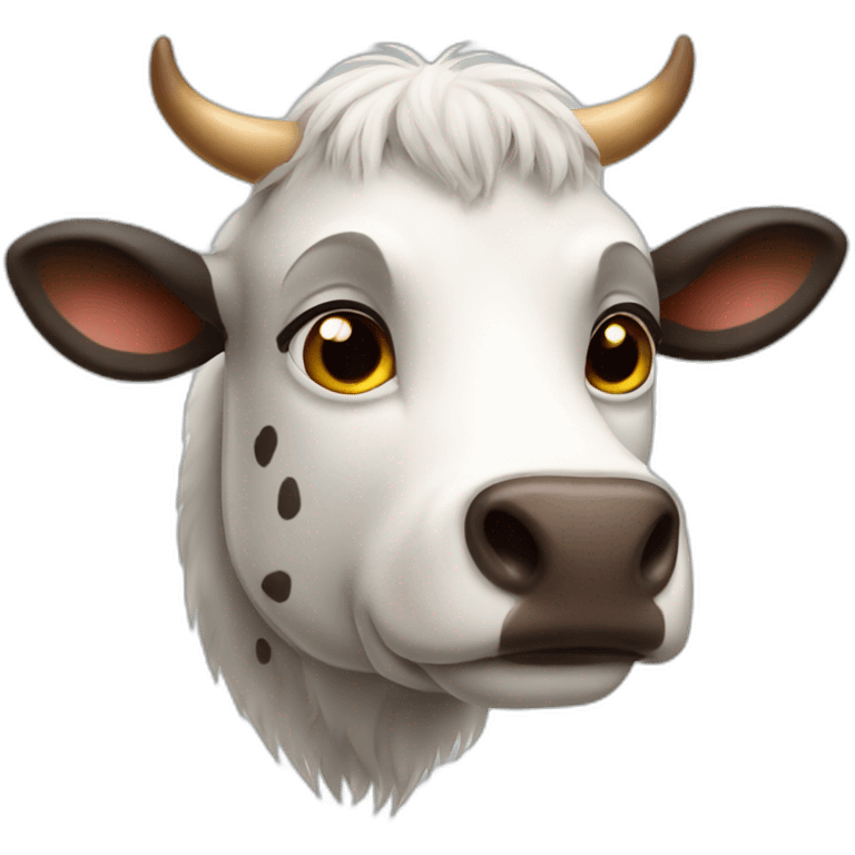 Vache poilue emoji