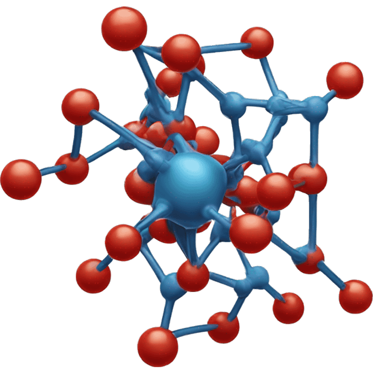 An emoji depicting a molecule with rotating atoms — symbolizes the dynamics and interactions of particles in chemical reactions. emoji