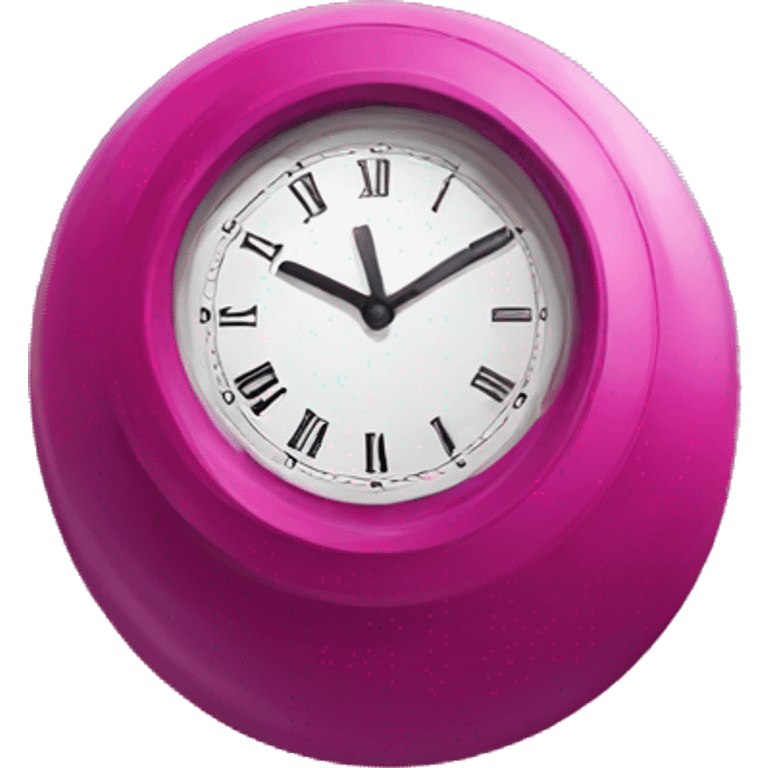 magenta clock emoji