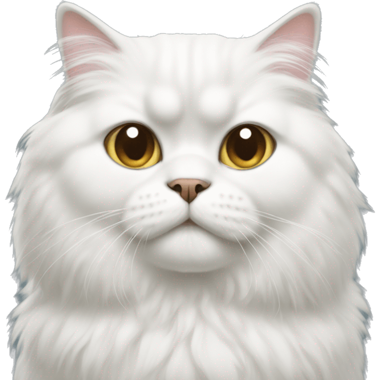 a white persian cat emoji