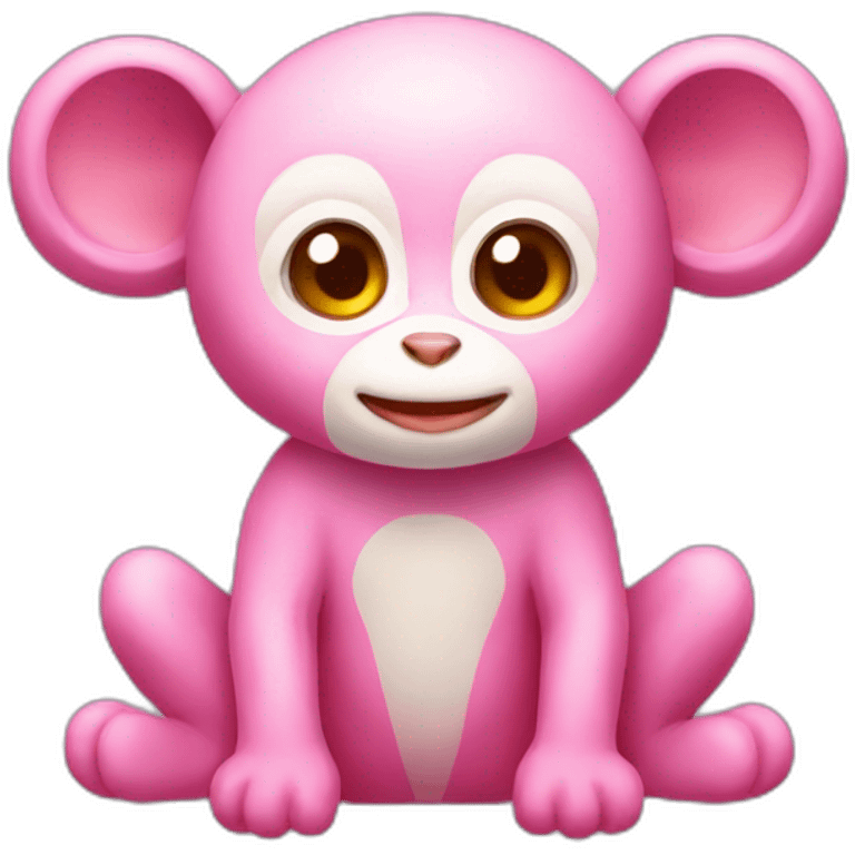 Chi chai monchan pink monkey emoji