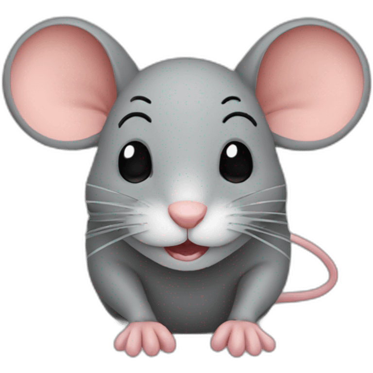 Mouse whith a rat emoji