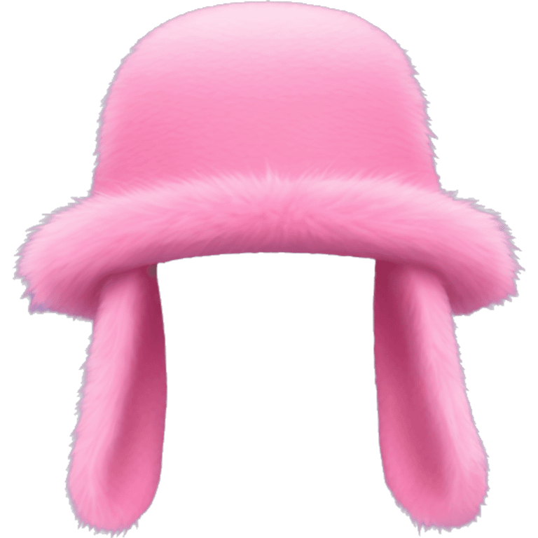 only pink fur hat without head emoji