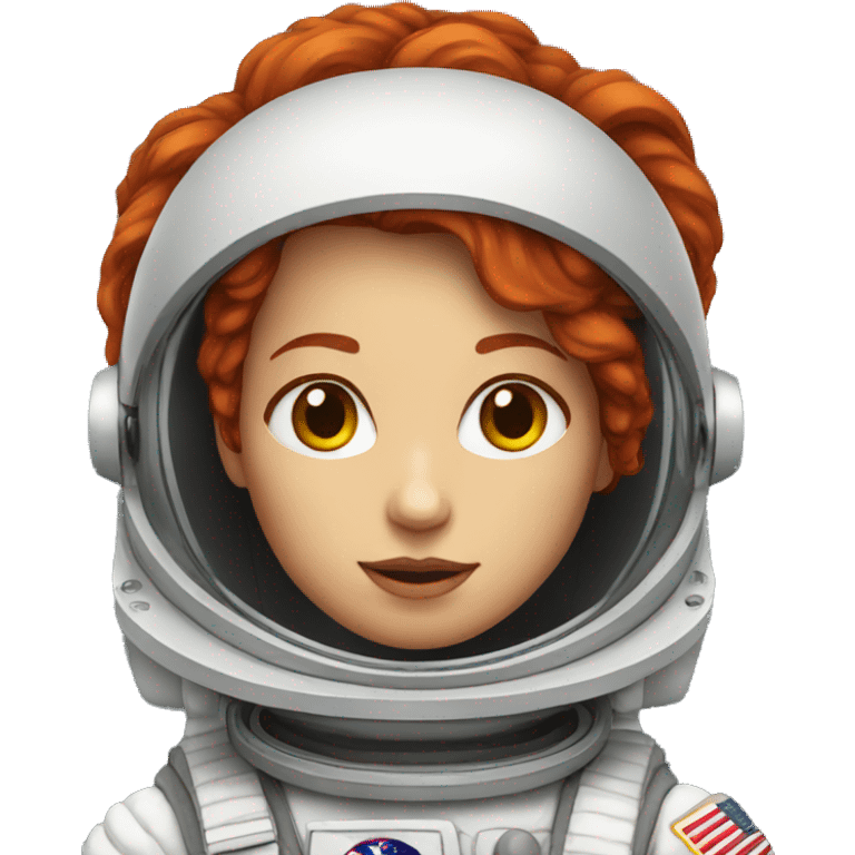 Redhead Woman Astronaut emoji