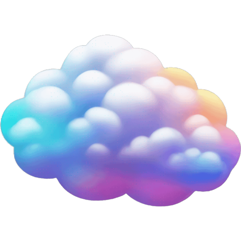 Chinese colorful cloud emoji