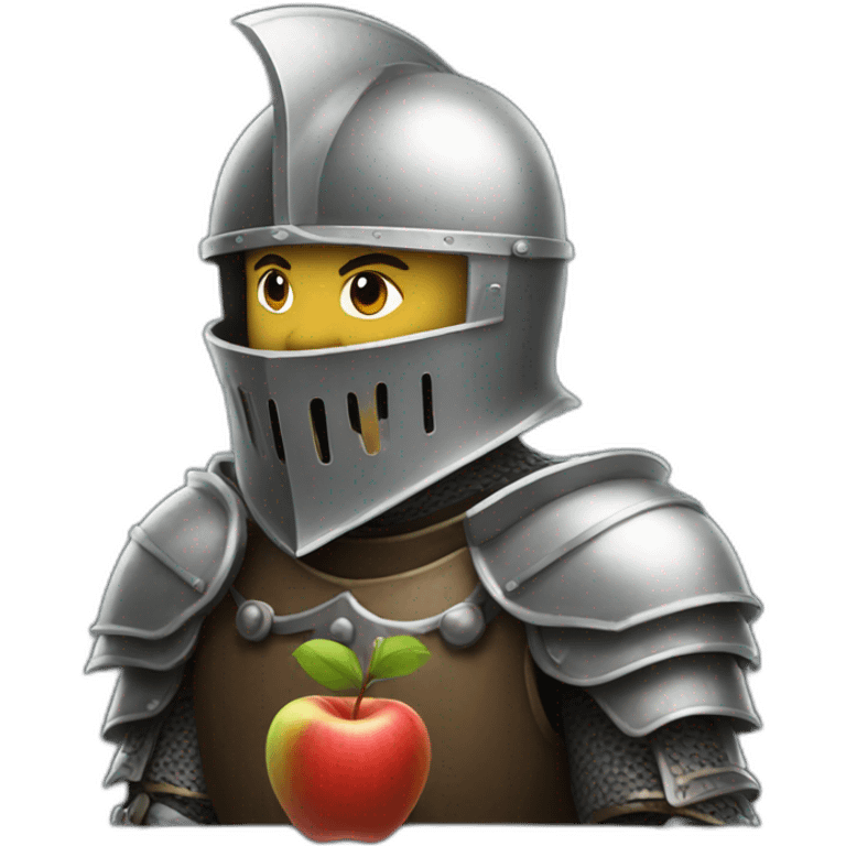 knight with apple helmet emoji