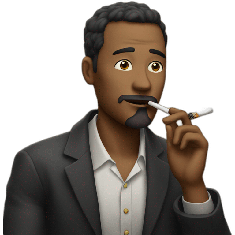 Emoji smoking cigarrete emoji