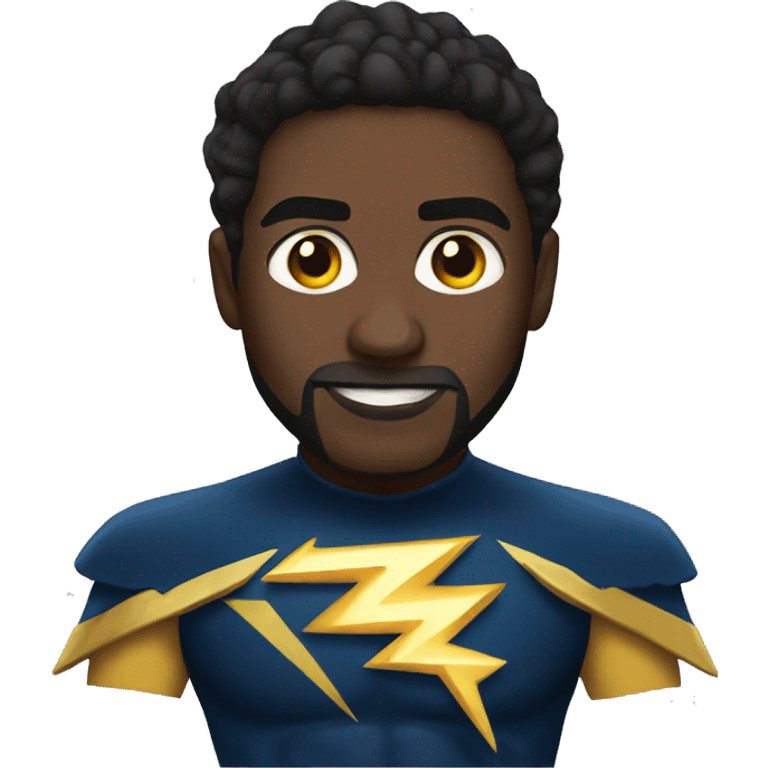 Black lightning emoji