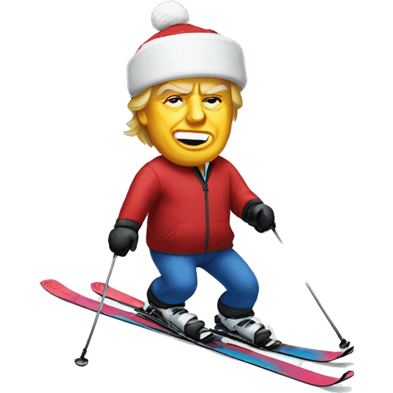 Donald Trump on Skis emoji