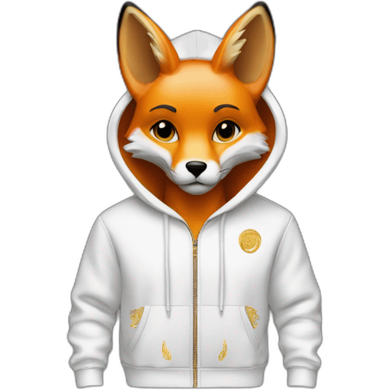 The fox in the versace hoodie emoji