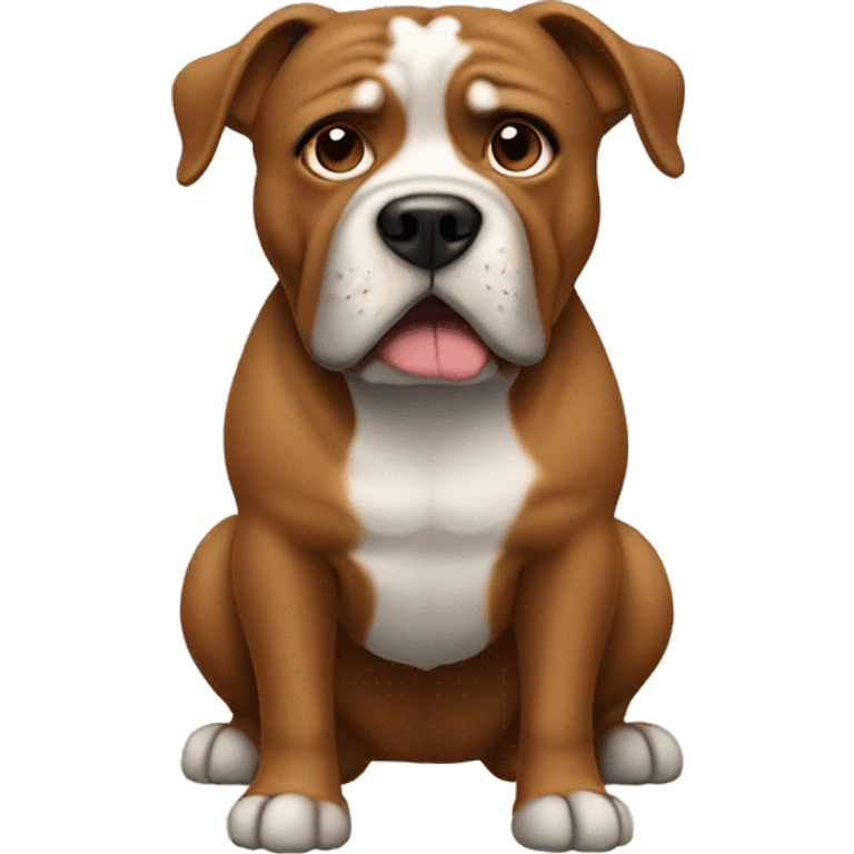 an xl bully dog brown emoji