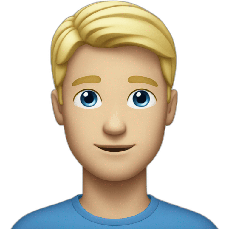 blonde-guy-blue-eyes emoji