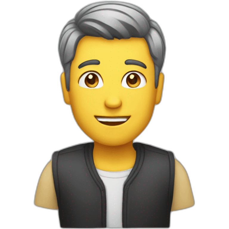 Chat sur Homme emoji