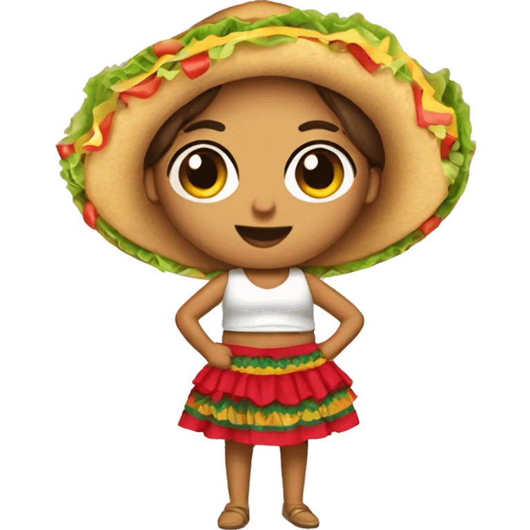 Tacos with skirts emoji