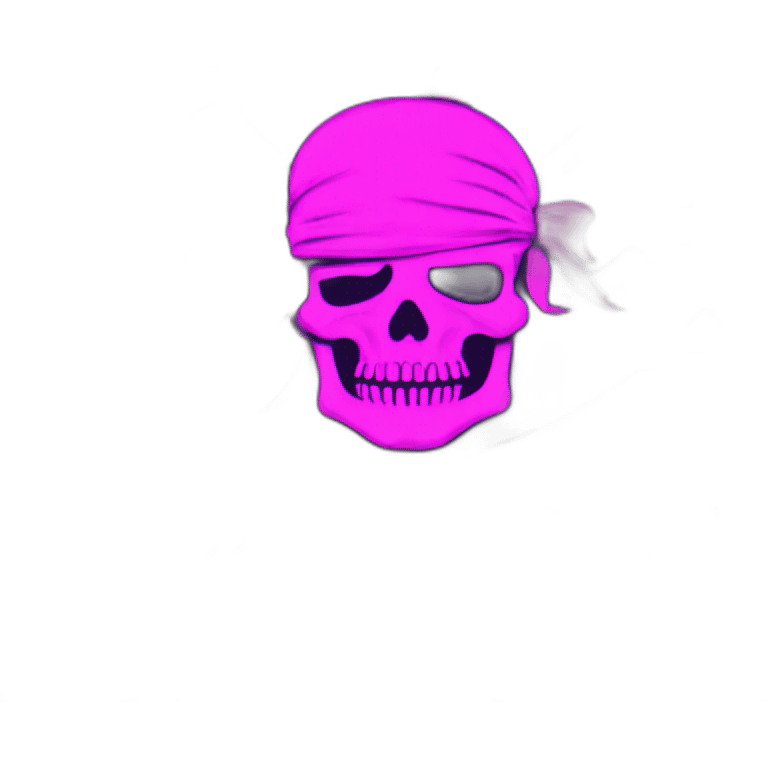 pirate flag neon vaporwave emoji