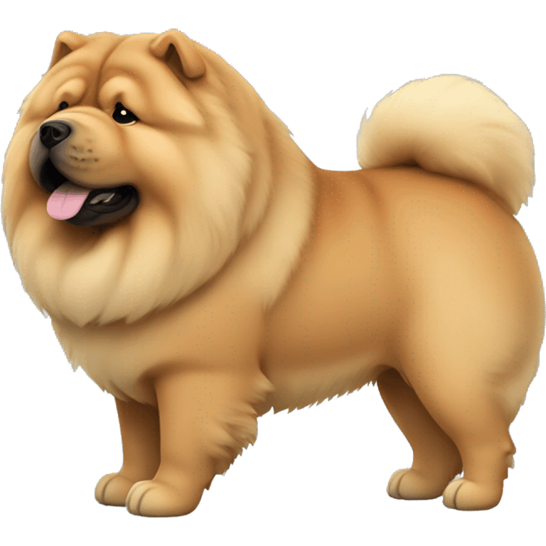 Chow chow with long snout emoji