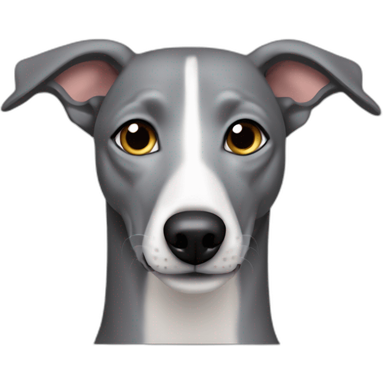 gray italian piccolo greyhound dog emoji