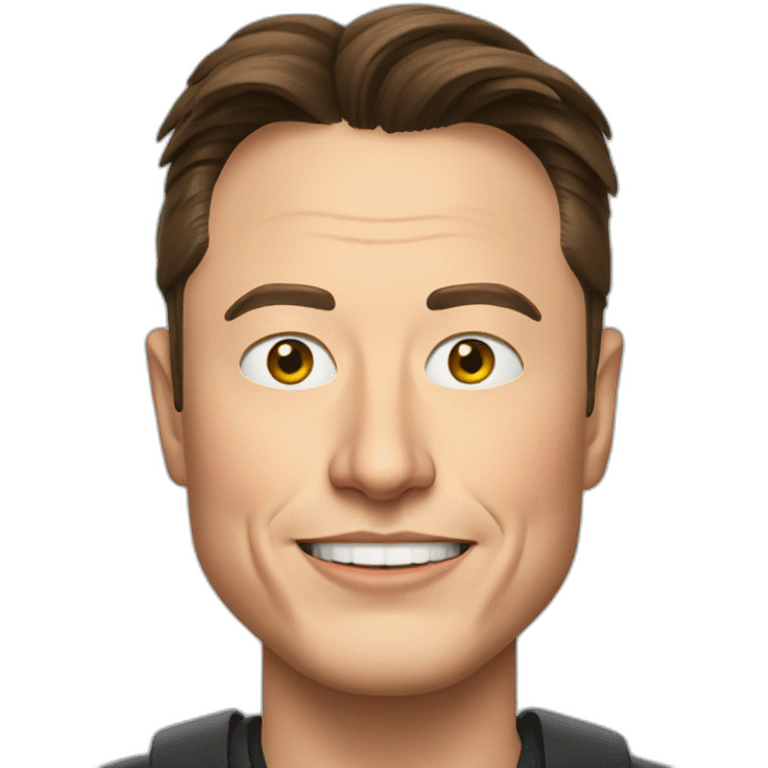 elon musk with a hat emoji