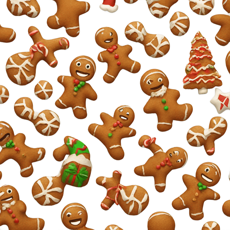 ginger bread christmas emoji