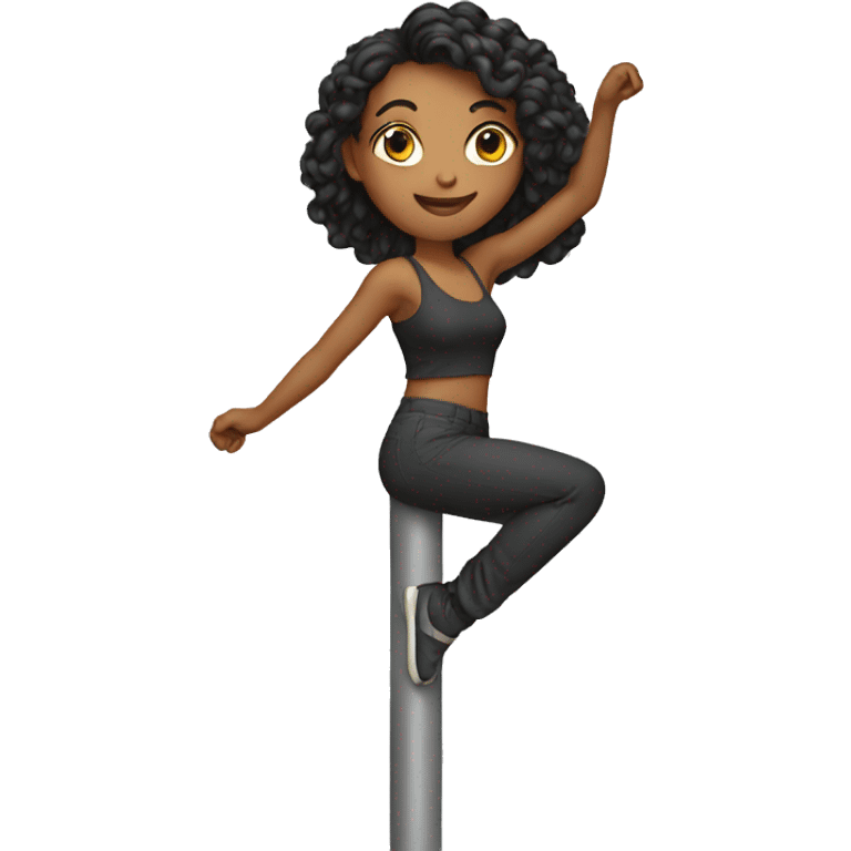 Pole move female emoji