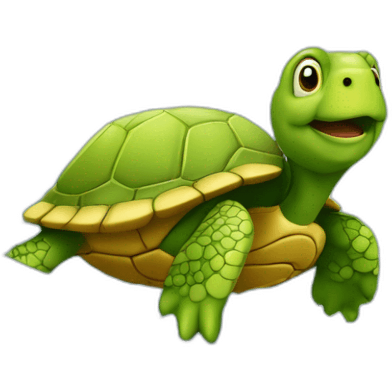 Tortue dans une salle de bain emoji