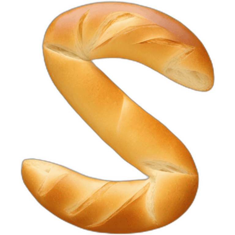 The Infinite symbol made of baguette emoji