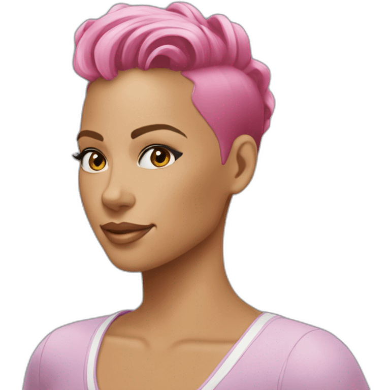 alicia-keys-pink-hair emoji