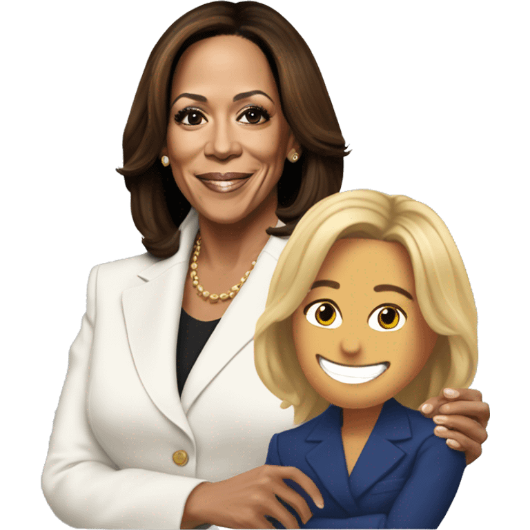 Kamala harris in love with blonde woman emoji