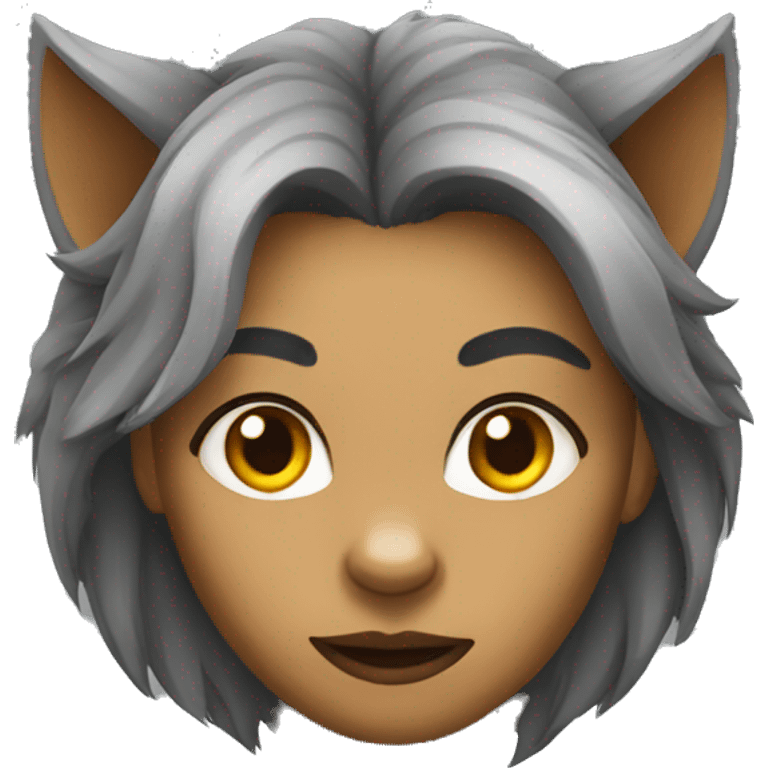 female werewolf emoji