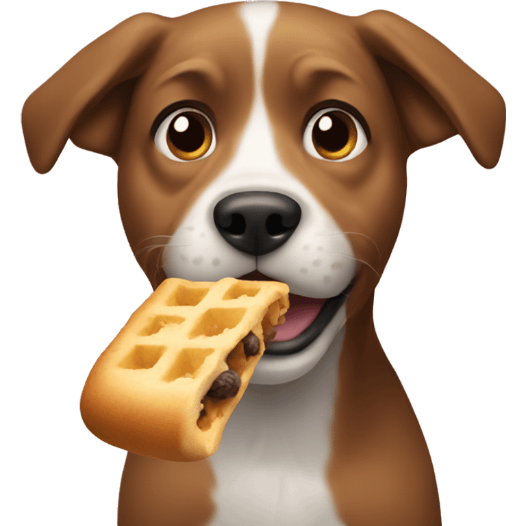 Dog eating emoji