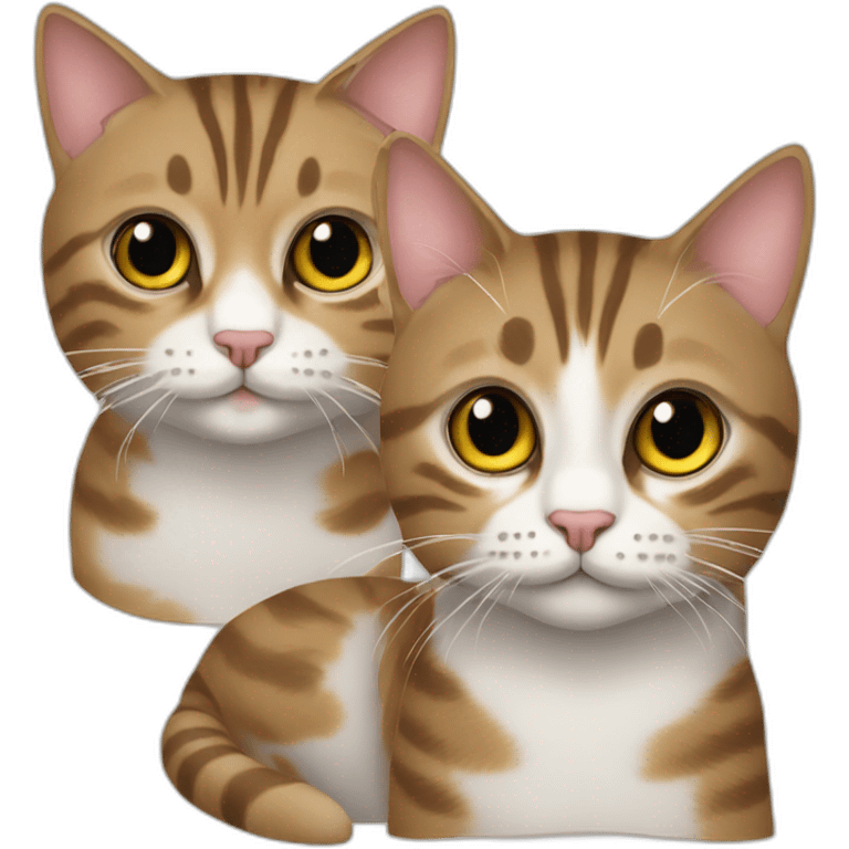 Two tabby cats called Theo and jasper emoji