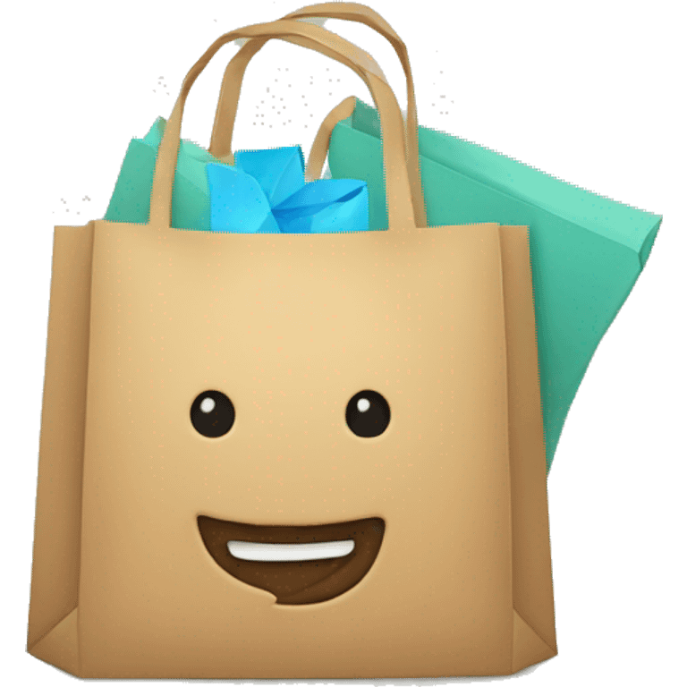 cute shopping bag emoji