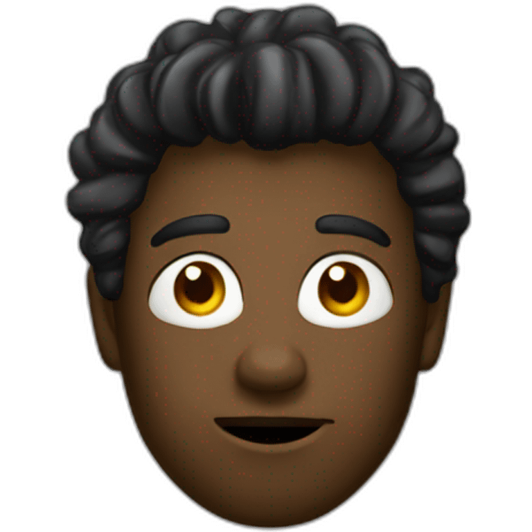 noir avec des locks emoji