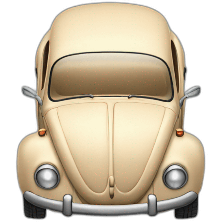 lowered beige Beetle emoji