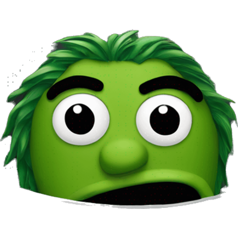 oscar the grouch inside metal trash can emoji