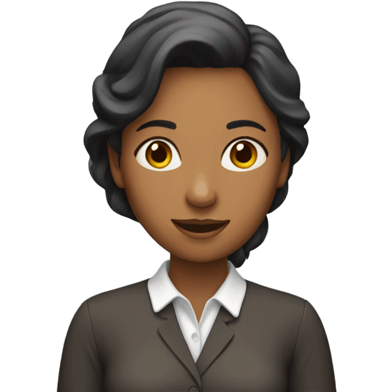 A woman teaching english emoji