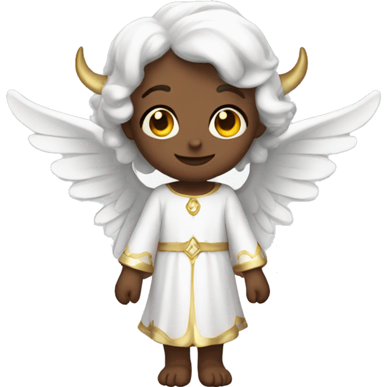 cute angel with horns emoji