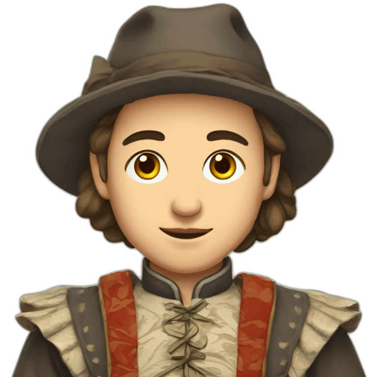 Mazovian in traditional mazovia clothes emoji