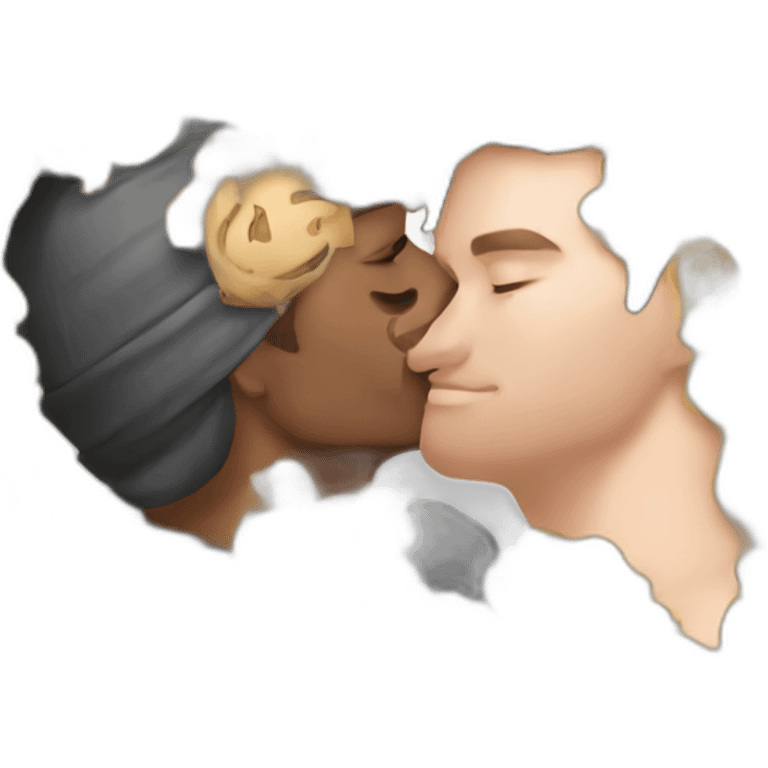 gay men kissing hot 18 plus graphic emoji