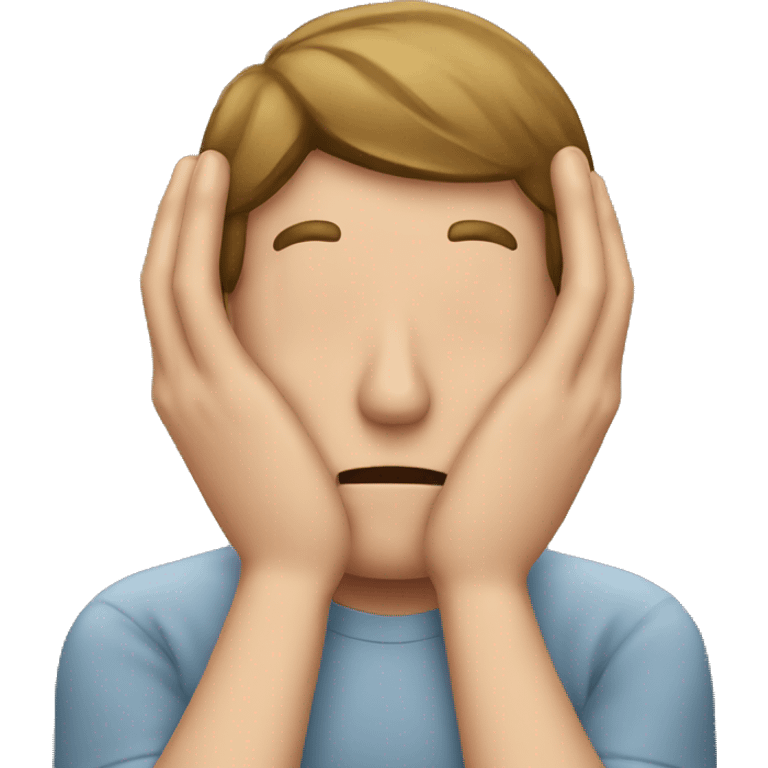 man blocking his ears with his fingers  emoji