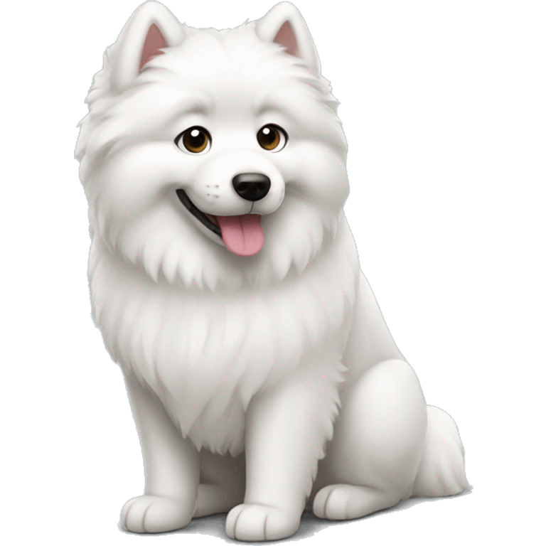 Samoyed dog emoji