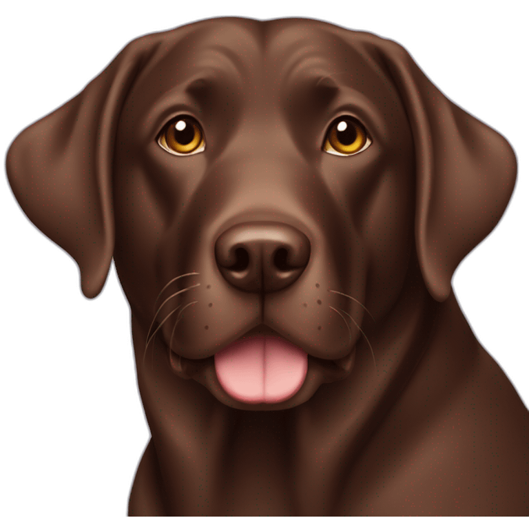 Chocolate lab emoji