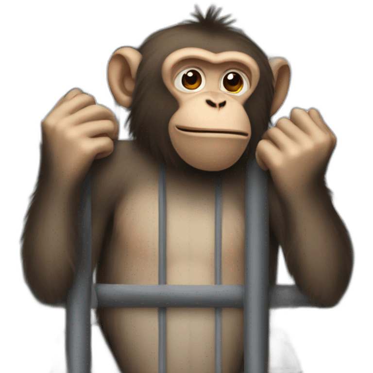 Monkey in prison emoji